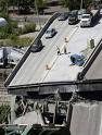 Falling bridge just one infrastructural concern - Picture of one half side of a fallen bride with cars at the very top looking down into the fallen side Falling bridge just one infrastructural concern - Picture of one half side of a fallen bride with cars at the very top looking down into the fallen side