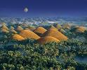 chocolate hills in bohol - bohol, philippines