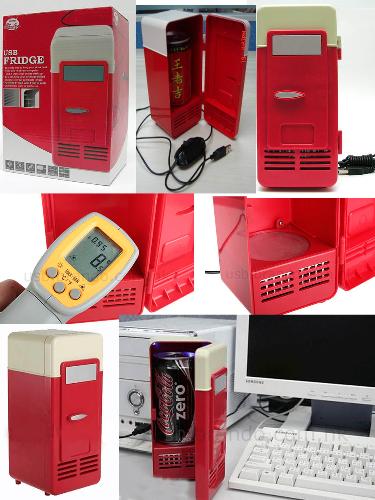 USB Mini Fridge - I have read about the USB Mini Fridge, it is so nice haring space at your workdesk allowing you to indulge in cold swigs of cola/beer and refresh yourself.