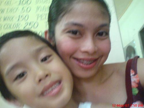 my yougest son - This is me and my youngest son who kept on reminding me that his birthday is fast approaching which is on November 11.
