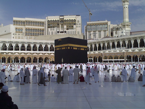 The Holy KA'BA (Muslims Holliest Worship Place) - The Ka'ba or Kaaba which is a small cubical structure is in itself a mosque in Mecca... http://hubpages.com/hub/The-Holy-Kaba