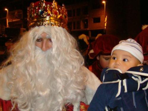 Santa and the Kids - Santa Claus with children.