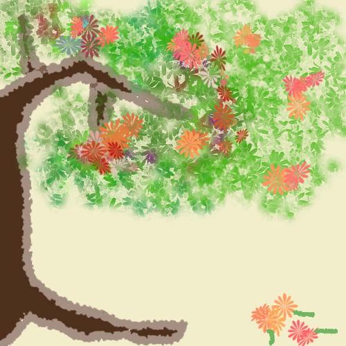 A tree.. - This picture was created by me... Put your honest comments..