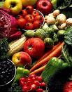 Fruits and vegetables. - a large selection of foods.