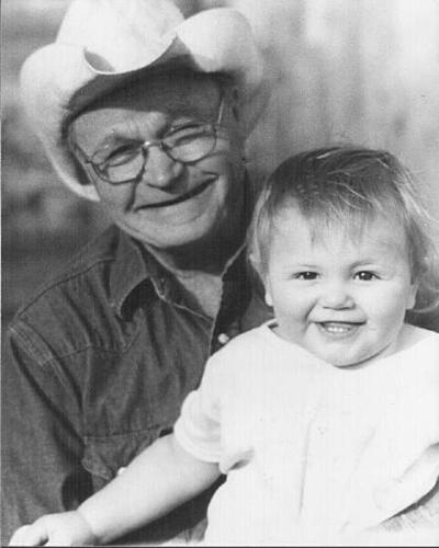 Great Grandpa and one of his girls! - Great Grandpa Frank and Sieara