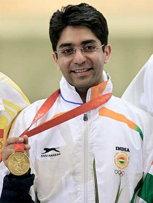 Abhinav Bhindra - Abhinav bhindra after winning the first medal for India shot by me from Beijing.