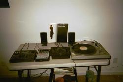 part of my lab - This is station 2 of my studio..my turntable for playing and scrating my record, the sp303 for sample extraction and chopping with minor effects,and the Br532 for major effects and processing before it's taking to station 1 for microscopic scrutiny