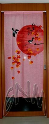 clas003 - Asian themed door curtain. Perfect for feng shui uses.