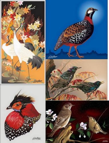 painting for birds - I have received some great images for cute painting birds with a wonderful colors and I have gather them in one image for you all to see it.