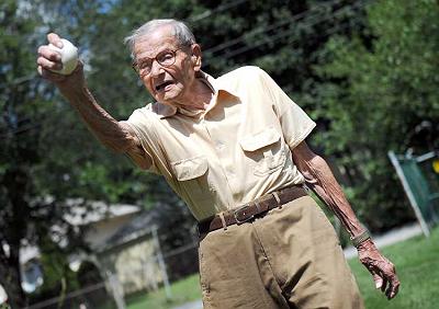 Leo Hildebrand - 104 year old cub fan who wants to throw the first pitch at one of the playoff games.