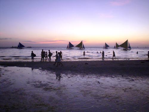 bora shore, philippines - sunset at Boracay by Holy Week