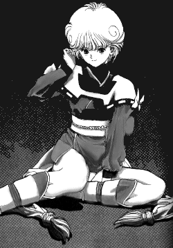 Video Girl AI - The story starts when Yota Moteuchi finds out that the girl he likes, Moemi Hayakawa is in love with his best friend, Takashi Niimai. Disappointed by this fact, he decides to rent a video from a mysterious video store that appeared in front of him on his way home. The video store was called 'Gokuraku' ('Paradise'). The unique thing about this video store was that the videos in the store contained 'video girls', girls which come out of the television to cheer the renter up. Not knowing about the video girls, Yota chooses to rent the video 'I'll Cheer You Up!', starring Ai Amano. Ai comes to life with the purpose to brighten up Yota's life and encourage him to pursue his love.  However, Yota plays the video on a broken video recorder, which causes Ai to come out 'broken'; among other effects she has the ability to feel emotions. This additional feature of Ai causes her to eventually fall in love with Yota; a feeling which, after giving up on Moemi, Yota begins to return. However, a mysterious man related to Gokuraku known as Rolex enters the story and tries to recall Ai as she is faulty.  From this point on, the story changes focus slightly and concentrates on Yota and Ai attempting to overcome the difficulties presented by Gokuraku. Various other complications come into the story; for example Yota's continuing love for Moemi, and his relationship with a new character, Nobuko Nizaki.  Initially, Ai spends some of her time teasing Yota mercilessly in various sexual manners i.e. pretending to initiate intercourse, or joining Yota 'innocently' in the bath 'to help him wash'. Yota's resulting embarrassment and attempt to extricate himself from the situation results, as always, in some slapstick humor and more resulting sexual tension. The brief series also relies heavily on ecchi, choosing not to get too carried away with direct male audience targeting, and allowing real emotion to show through.  - answers.com