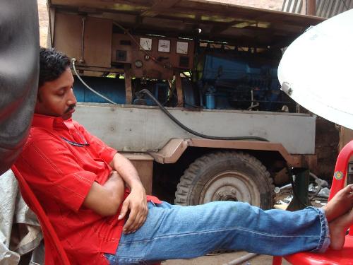 sleep -  In the middle of the work, take a rest.