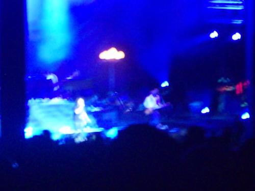 Counting Crows in Concert - Sorry it's so fuzzy... It's hard to hold perfectly still while taking a photo, especially when the zoom is on :(