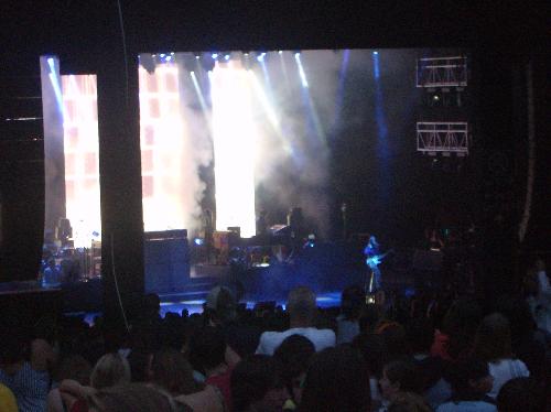 Maroon 5 in concert - Not the greatest picture... but I wasn't in the front row... sorry.