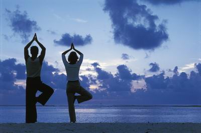 yoga - Do yoga to get in harmony with nature,body,soul and spirit.I just love it,especially doing that with beautiful scene in the backgroud