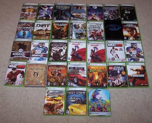 Random Xbox Games - A group of 360 games, with some of them being must owners. The xbox 360 has the been selection of games, and is an awesome gaming platform. 