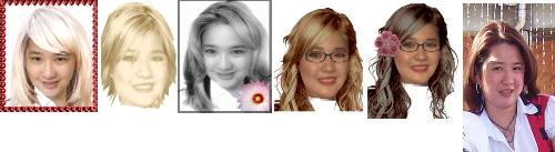 different hairstyles - just trying on different hairstyles, before i cut my hair