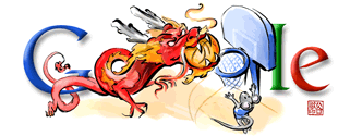 Google Logo in Olympics - Basketball - Olympics in August 2008 and Google is changing its logo everyday with the sport events as the graphic idea. Nice to keep and view. Very interesting and creative.  Today 14th August 2008 - Basketball (Olympics Beijing 2008)