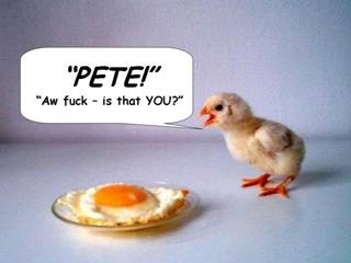 chicken - how cute is that