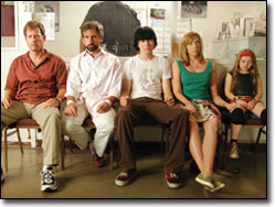 Little miss sunshine - This is a great movie. Probably my favorite of all time.This is a perfect picture of the whole cast at the end of the movie