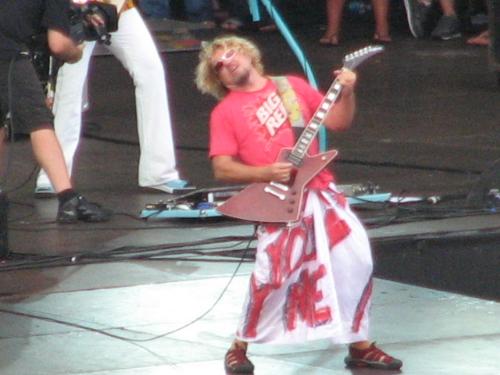 Sammy Hagar in Atlanta, GA - Sammy Hagar in Atlanta, Georgia at Turner Field. He was one of the few performers that opened up for Kenny Chesney, Poets and Pirates Tour.