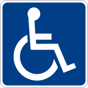 International Symbol of Accessibility - A disability may occur during a person's lifetime or may be present from birth.