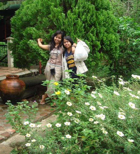 flower gals - ..it was taken at the monastery