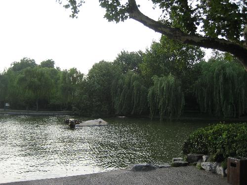 the West Lake - The photo is taken from the side of the West Lake, located in HangZhou, Zhejiang Province. I had a wonderful time there where the gorgeous scenery impressed me a lot. I took some photos to share with all of you on mylot.
