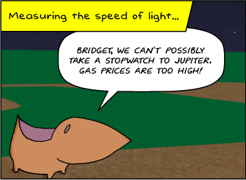Speed of light - A funny cartoon about the speed of light
