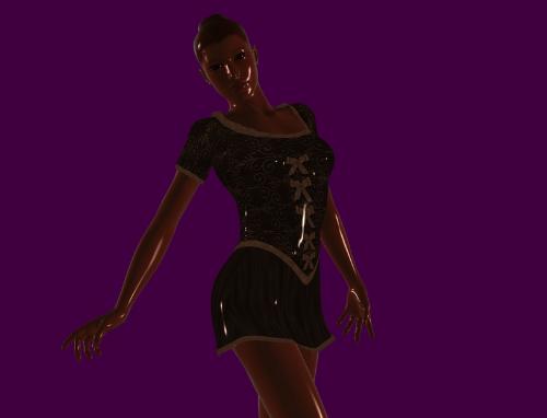 Chocolate - A glossy chocolate woman.