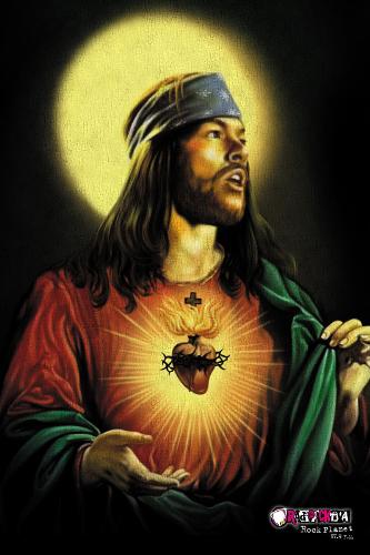 Axl Rose - Axl Rose drawn with Mona Lisa effect