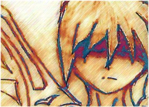 sketch - This one is not all mine, actually. It was scanned from a sketch that my son did, and I decided to play with it and add a few filter. It's part of a bigger image that we actually printed and it's in my son's room. sketch - This one is not all mine, actually. It was scanned from a sketch that my son did, and I decided to play with it and add a few filter. It's part of a bigger image that we actually printed and it's in my son's room.