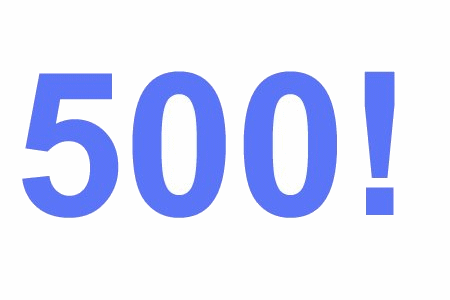 500 - reaching 500 posts positive effects