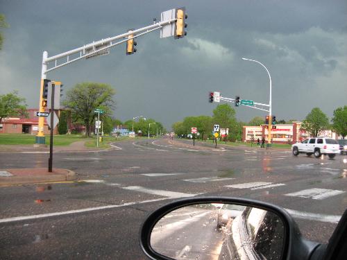 Remnanats of a tornado - Just after the funnel cloud went back into the clouds.