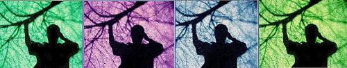 Another Self Portrait - This is an 'art photo' I colorized from a photo I took of my own shadow. Now when people want to see a photo of me I can show them one without disclosing my identity.