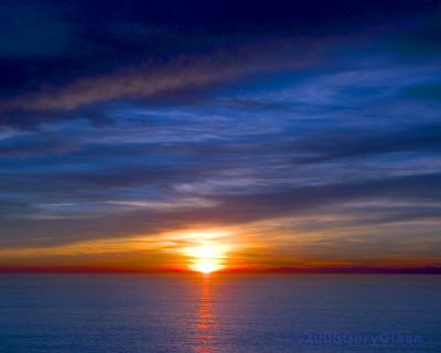 sunset - evening skys as the sun gose down