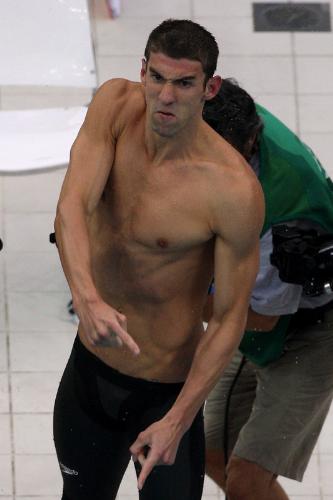Micheal Phelps' Funniest Face - Micheal Phelps' funniest face during the olympics game.
