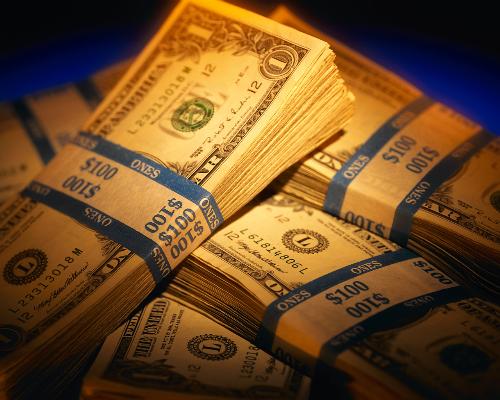 money - a large stack of money