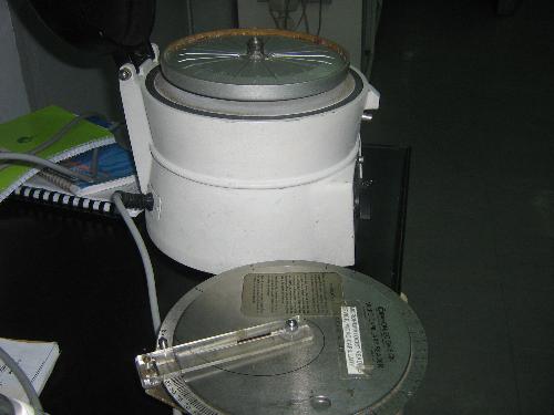 Microcentrifuge - Microcentrifuge for centrifugation of capilettes for hematocrit determination.