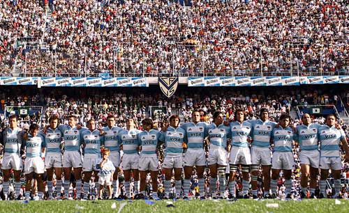 Rugby - pumas before a match