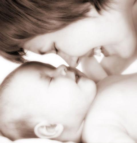 Mom and the baby,, - Pretty mom, with cute baby..