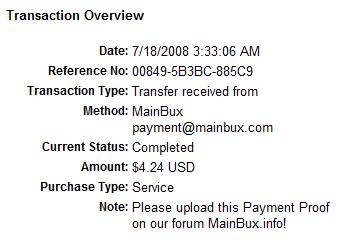 mainbux1 - first payment from mainbux