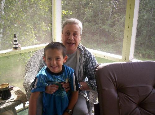 Son Maverick and his Gram - Our visit to see my inlaws, this is maverick and his Gram
