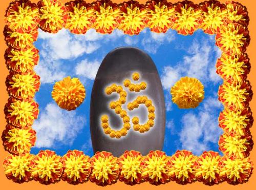 AUM symbolized - Aum or Om is the primeordial sound which emanated during the beginning of Creation and is uttered by the 3 major religions,Hindu,Muslim and Christianity along with Buddhist,Jain, Sikh religions.The Hindus say Om, Muslims say Amin, and Christians Amen.The symbol in the photo is the Hindu OM.