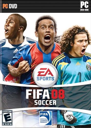fifa 2008 - The cover page of EA SPORTS FIFA 2008