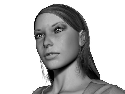Black and White - A portrait in black and white.