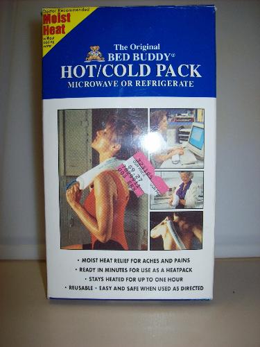 Bed Buddy - This is a Bed Buddy. Microwave for 1 1/2 minutes to provide soothing moist heat. It works very well on sore, aching muscles.