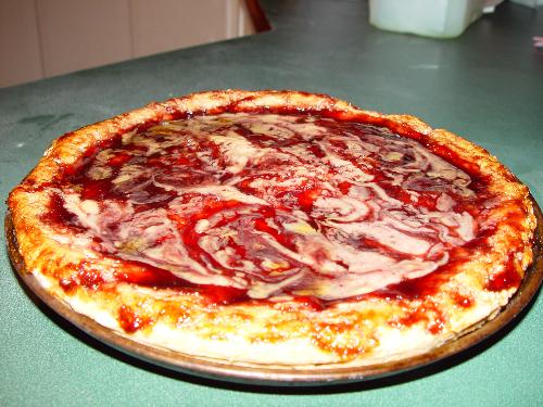 Desert Pizza  - Pizza with fruit and icing and goodies