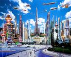 future - future cartoon of a city
